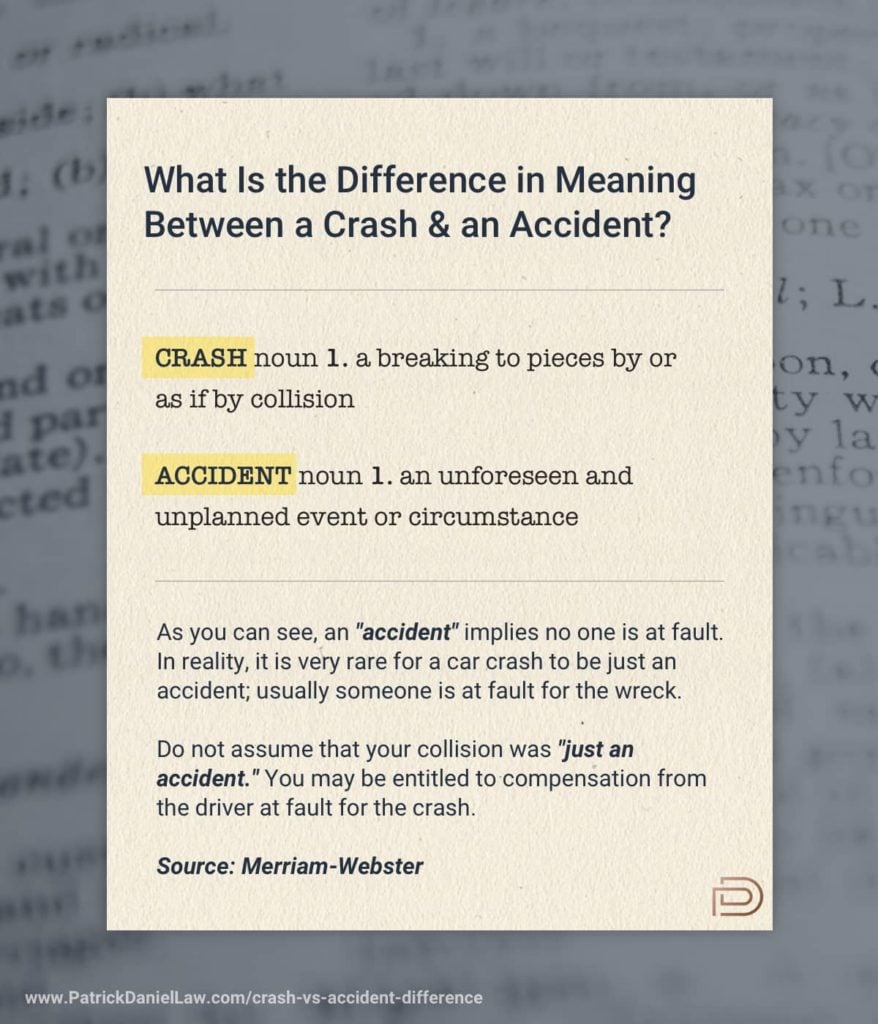 The Difference Between a Crash & an Accident (2020)